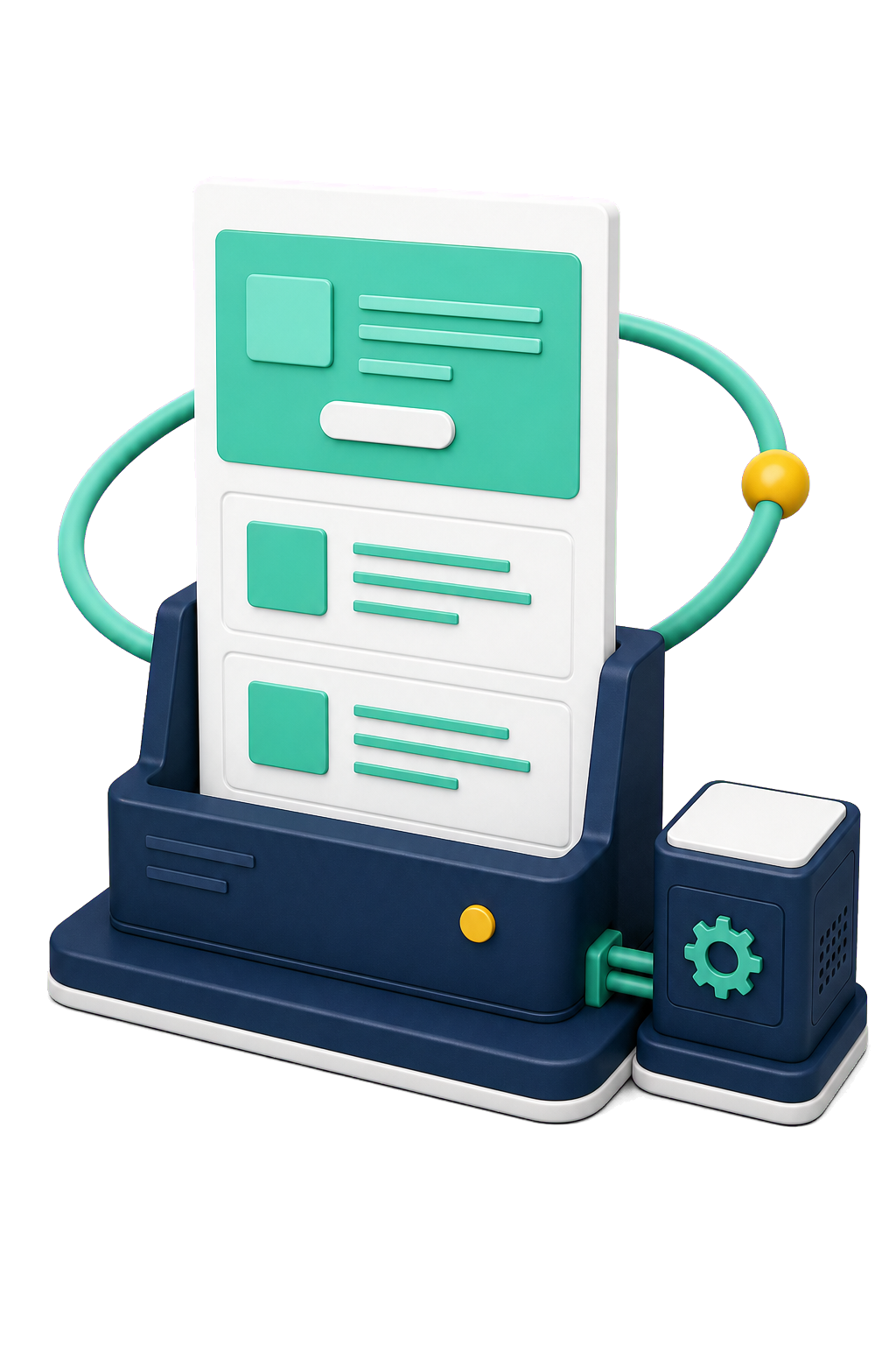Completed landing page connected to hosting and recurring updates